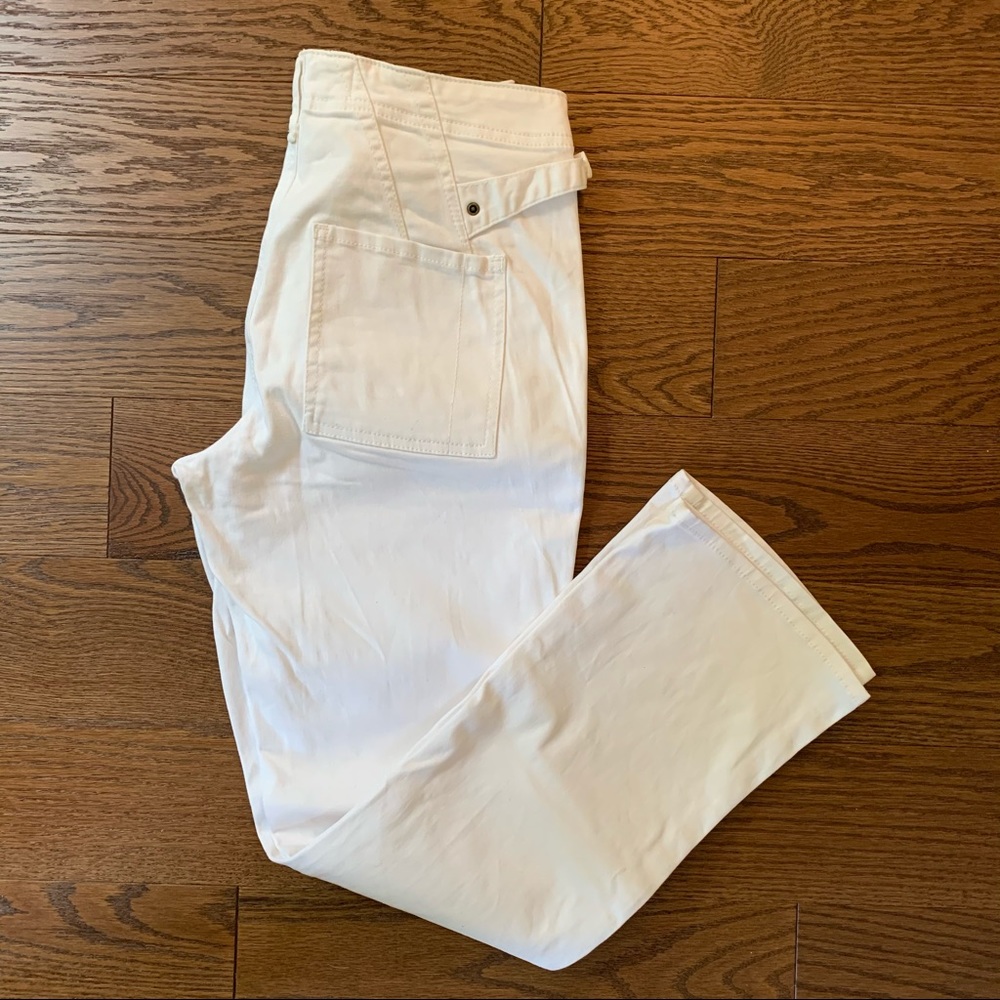 Anthropologie White Carpenter Jeans Sz 26